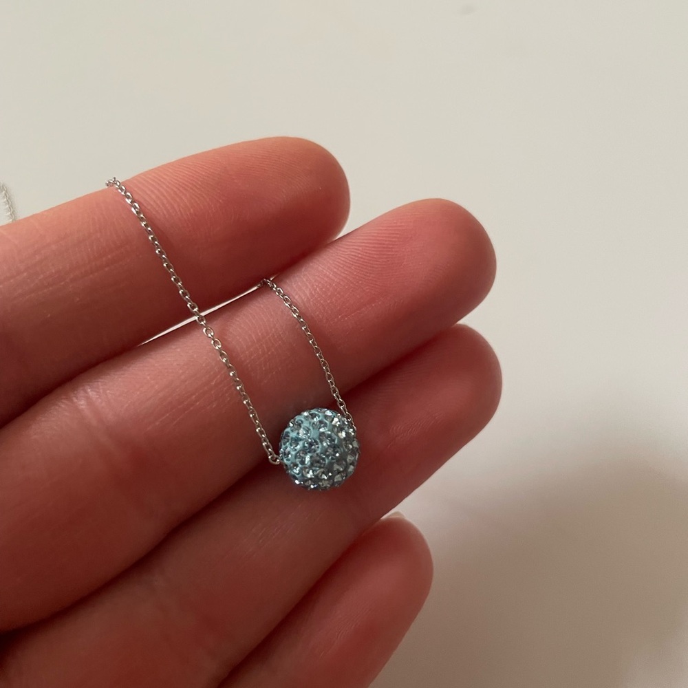 TOUCH STONE CRYSTAL BY SWAROVSKI BLUE NECKLACE